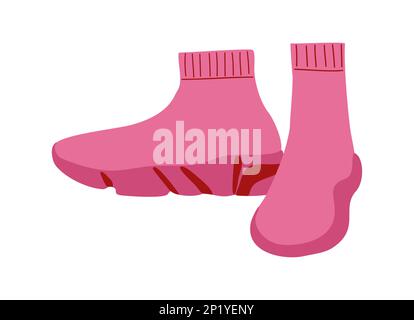 Modeschuhe Vektorgrafik auf Weiß. Stock Vektor
