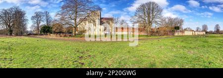 Hospital of St Cross & Historic Almshouse of Noble Poverty in Winchester Hampshire, Vereinigtes Königreich Stockfoto