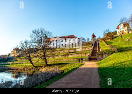 Ein Tag in der wunderschönen Fachwerkstadt Schmalkalden mit all ihren Facetten - Thüringen Stockfoto