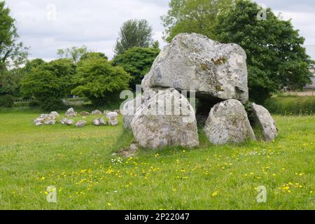 Carrowmore Megalithic Cemetery EIRE Stockfoto