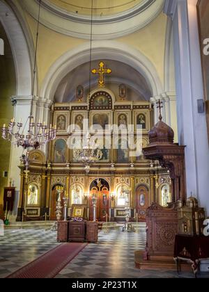 Kirche St. Nicholas Innenraum, Kotor Stockfoto