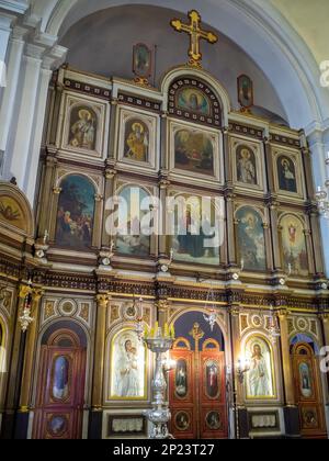 Kirche St. Nicholas-Ikonostase, Kotor Stockfoto