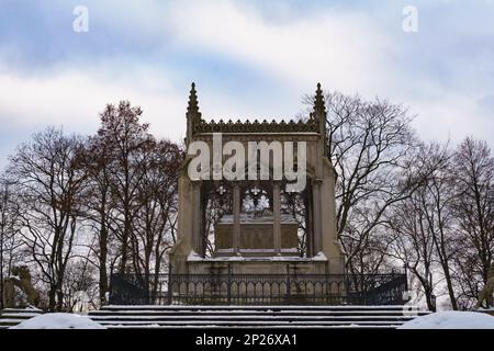 Ein Denkmal in Wilanow Polen, Grab eines Königs Stockfoto