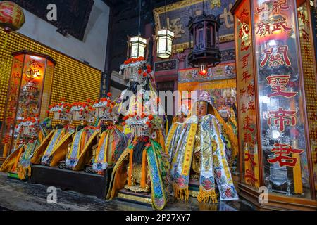 Tainan, Taiwan - 4. Februar 2023: God of war Temple in Tainan, Taiwan. Stockfoto