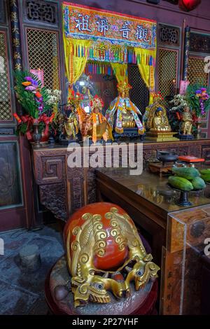 Tainan, Taiwan - 4. Februar 2023: God of war Temple in Tainan, Taiwan. Stockfoto