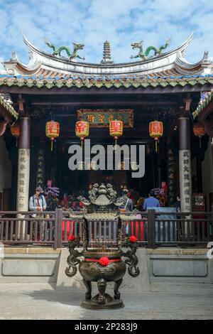 Tainan, Taiwan - 4. Februar 2023: God of war Temple in Tainan, Taiwan. Stockfoto