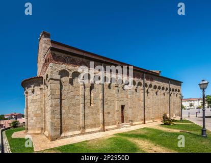 Chiesa di San Simplicio, 11. - 12. Jahrhundert, Pisan-Romanesque Stil, ehemalige Kathedrale in Olbia, Gallura Region, Provinz Sassari, Sardinien, Italien Stockfoto