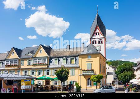 Nassau (Lahn): kirche Johanniskirche in Lahntal, Rheinland-Pfalz, Rheinland-Pfalz, Deutschland Stockfoto