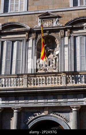 El Palau de la Generalitat, Regierungspalast von Katalonien Stockfoto