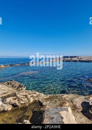 Blick Auf St Pauls Bay Malta Stockfoto