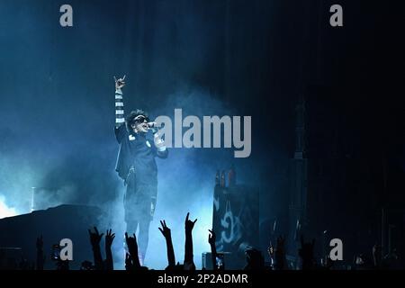 Paris, Frankreich. 04. März 2023. Yungblud tritt am 3. März 2023 im Zenith in Paris auf. Foto von Christophe Meng/ABACAPRESS.COM Kredit: Abaca Press/Alamy Live News Stockfoto