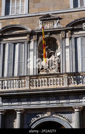 El Palau de la Generalitat, Regierungspalast von Katalonien Stockfoto