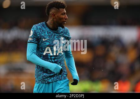 4. März 2023; Molineux Stadium, Wolverhampton, West Midlands, England; Premier League Football, Wolverhampton Wanderers gegen Tottenham Hotspur; Emerson von Tottenham Hotspur Stockfoto