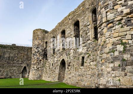 Nördliches Pförtnerhaus, Beaumaris Castle, Anglesey, Nordwales. Stockfoto