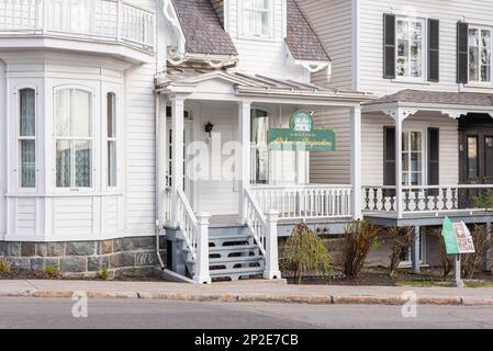 Levis, Chaudiere-Appalaches, Quebec, Kanada - 14. Mai 2022 : Haus der Alphonse Desjardins Gründer der caisses populaires Desjardins Stockfoto