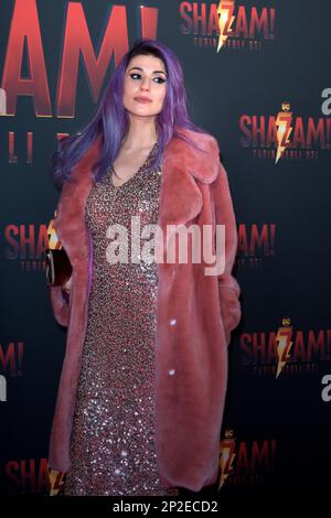 Rom, Italien. 03. März 2023. Ambra Pazzani und Maurizio Merluzzo besuchen die Premiere von „Shazam! Fury of the Gods' im Space Cinema Moderno am 03. März 2023 in Rom, Italien. Kredit: dpa/Alamy Live News Stockfoto