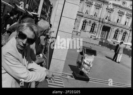 Archive 90ies: G7-Gipfel, Vorbereitung der Ankunft der Staatschefs, Lyon, Frankreich, 1996 Stockfoto