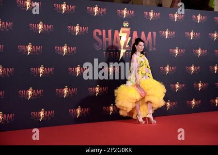 Rom, Italien. 03. März 2023. Die Schauspielerin Lucy Liu besucht die Premiere von Shazam! Fury of the Gods' im Space Cinema Moderno am 03. März 2023 in Rom, Italien. Kredit: dpa/Alamy Live News Stockfoto