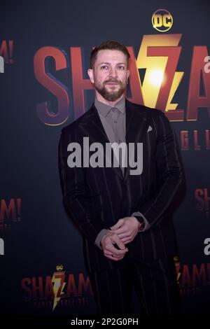 Rom, Italien. 03. März 2023. Ambra Pazzani und Maurizio Merluzzo besuchen die Premiere von „Shazam! Fury of the Gods' im Space Cinema Moderno am 03. März 2023 in Rom, Italien. Kredit: dpa/Alamy Live News Stockfoto