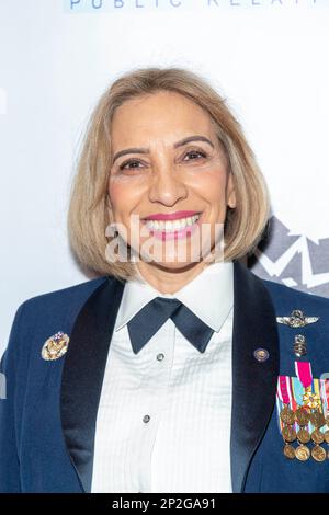 Los Angeles, USA. 3. März 2023. Chief Master Sgt. Ericka Kelly nimmt an den 1. Annual Cultural Inclusion Awards bei W Hollywood, Los Angeles, CA Teil. 3. März 2023 Kredit: Eugene Powers/Alamy Live News Stockfoto