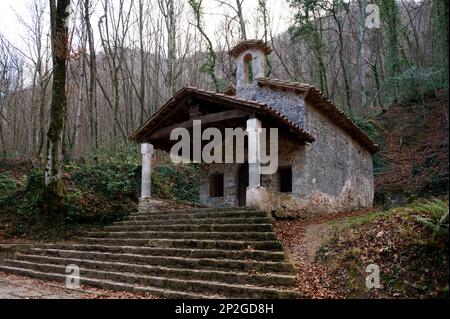 Hermitage Sant Marti del Corb, horizontales Format Stockfoto