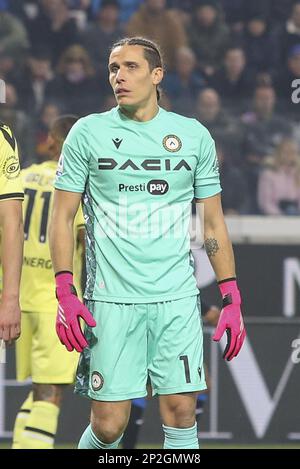 Bergamo, Italien. 04. März 2023. Marco Silvestri vom Udinese FC während des Spiels Atalanta FC gegen Udinese FC, 25Â° Serie A Tim 2022-23 im Gewiss - Atleti azzurri d'Italia Stadium in Bergamo (BG), Italien, am 04. März 2022. Kredit: Unabhängige Fotoagentur/Alamy Live News Stockfoto