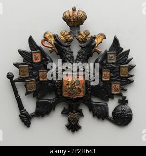 Das Wappen des russischen Reiches, zweite Hälfte des 19. Jahrhunderts. Private Sammlung. Stockfoto