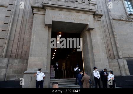 Nicht exklusiv: 3. März 2023, Mexiko-Stadt, Mexiko: Der Oberste Gerichtshof der Nation in Mexiko-Stadt. Am 3. März 2023 in Mexiko-Stadt, Mexiko Stockfoto