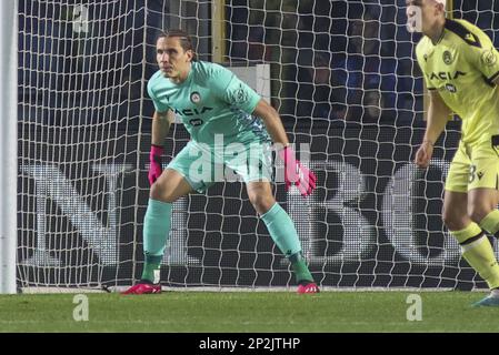 Bergamo, Italien. 04. März 2023. Marco Silvestri vom Udinese FC während des Spiels Atalanta FC gegen Udinese FC, 25Â° Serie A Tim 2022-23 im Gewiss - Atleti azzurri d'Italia Stadium in Bergamo (BG), Italien, am 04. März 2022. Kredit: Unabhängige Fotoagentur/Alamy Live News Stockfoto