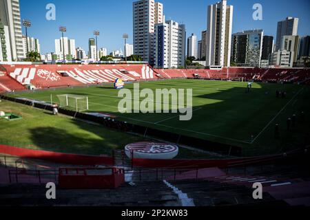 Recife, Brasilien. 04. März 2023. PE - Recife - 03/04/2023 - COPA DO NORDESTE 2023, NAUTICO X SPORT - Allgemeine Ansicht des Aflitos Stadions für das Spiel zwischen Nautico und Sport für die Pernambucano Meisterschaft 2023. Foto: Rafael Vieira/AGIF/Sipa USA Kredit: SIPA USA/Alamy Live News Stockfoto