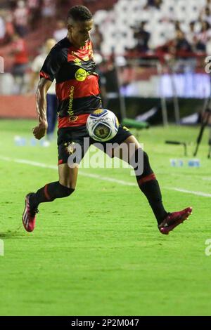Recife, Brasilien. 04. März 2023. PE - Recife - 03/04/2023 - COPA DO NORDESTE 2023, NAUTICO X SPORT - Luciano Juba Spieler des Sports während eines Spiels gegen Nautico im Aflitos Stadion für die Pernambucano Meisterschaft 2023. Foto: Rafael Vieira/AGIF/Sipa USA Kredit: SIPA USA/Alamy Live News Stockfoto