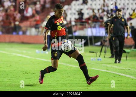 Recife, Brasilien. 04. März 2023. PE - Recife - 03/04/2023 - COPA DO NORDESTE 2023, NAUTICO X SPORT - Luciano Juba Spieler des Sports während eines Spiels gegen Nautico im Aflitos Stadion für die Pernambucano Meisterschaft 2023. Foto: Rafael Vieira/AGIF/Sipa USA Kredit: SIPA USA/Alamy Live News Stockfoto