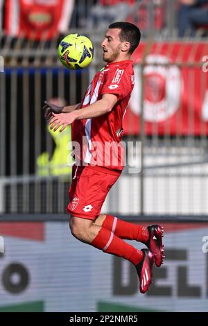Monza, Italien. 04. März 2023. U-Power Stadion, 04.03.23 Samuele Birindelli (19 AC Monza) während des Spiels der Serie A zwischen AC Monza und Empoli im U-Power Stadion in Monza, Italia Soccer (Cristiano Mazzi/SPP) Kredit: SPP Sport Press Photo. Alamy Live News Stockfoto