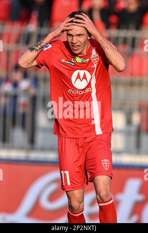 Monza, Italien. 04. März 2023. U-Power Stadion, 04.03.23 Franco Carboni (11 AC Monza) während des Spiels der Serie A zwischen AC Monza und Empoli im U-Power Stadion in Monza, Italia Soccer (Cristiano Mazzi/SPP) Kredit: SPP Sport Press Photo. Alamy Live News Stockfoto