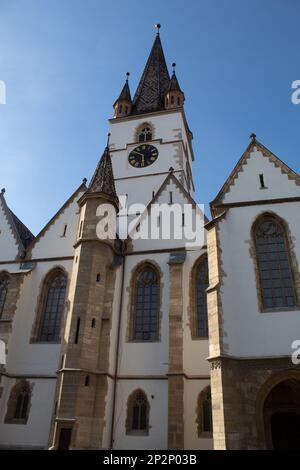 Lutherische Kathedrale der Heiligen Maria in Sibiu, Rumänien Stockfoto