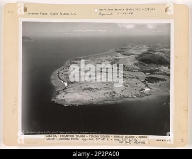 Philippine Island - Samar, Luftfoto. Stockfoto