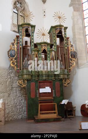 Das Innere der St. Mary Lutheran Cathedral in Sibiu, Rumänien Stockfoto