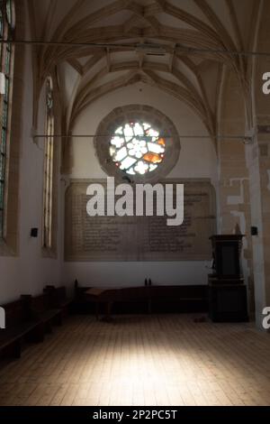 Das Innere der St. Mary Lutheran Cathedral in Sibiu, Rumänien Stockfoto