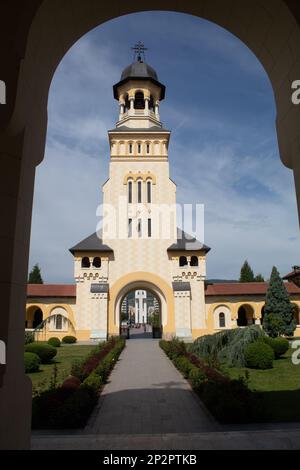 Der Eingang zur Zitadelle von Alba Carolina in Alba Iulia, Rumänien Stockfoto