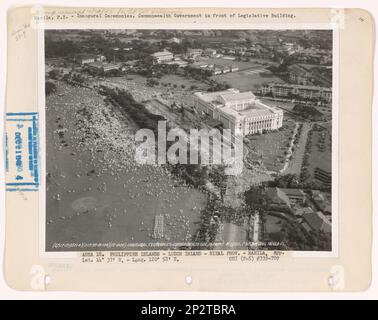 Philippine Island - Manila, Luftfoto. Stockfoto