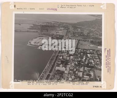 Philippine Island - Manila, Luftfoto. Stockfoto