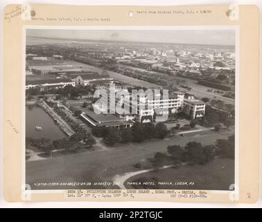 Philippine Island - Manila, Luftfoto. Stockfoto