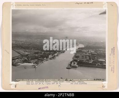 Philippine Island - Manila, Luftfoto. Stockfoto