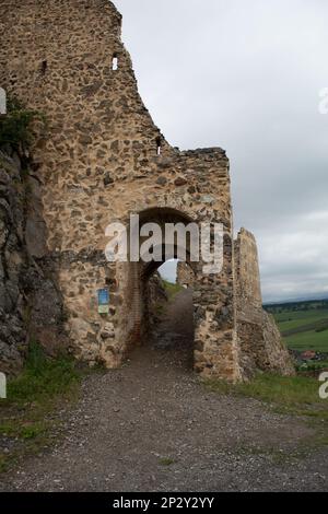 Die Cetatea Rupea (Festung oder Zitadelle von Rupea) in Rupea, Rumänien Stockfoto