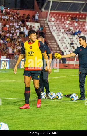 Recife, Brasilien. 04. März 2023. Náutico erhält diesen Samstag (04 Uhr) Sport in The Complicted, das Spiel gilt für den Northeast Cup. Kredit: Thiago Lemos/FotoArena/Alamy Live News Stockfoto
