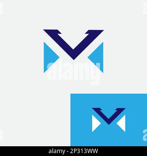 Letztes M-Logo-Vorlage Vektor abstraktes Monogramm Symbol.EPS 10 Stock Vektor