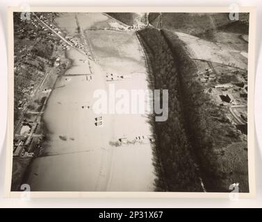 Überschwemmungen - Kentucky - Louisville, Luftfoto. Stockfoto