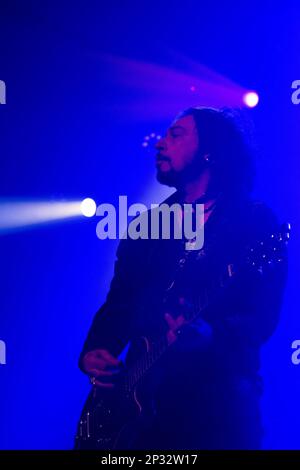 Rom, Italien. 04. März 2023. Francesco Sarcina während Le Vibrazioni - âClub Tour 2023, Musikkonzert in Rom, Italien, März 04 2023 Kredit: Unabhängige Fotoagentur/Alamy Live News Stockfoto