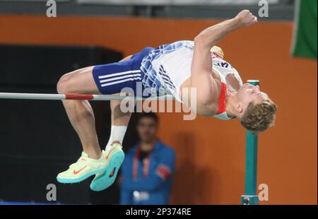 Kevin Mayer von Frankreich High Jump Men Heptathlon bei der European Athletics Indoor Championship 2023 am 4. März 2023 in der Atakoy Arena in Istanbul, Türkei - Foto Laurent Lairys / ABACAPRESS.COM Stockfoto