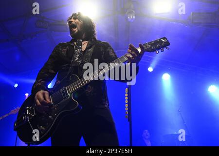 Le Vibrazioni während der Club Tour 2023 am 4. März 2023 am Largo Venue in Rom, Italien. Stockfoto